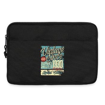 1990 Birthday vintage Retro Legend - Laptop bag 13" - black - Front