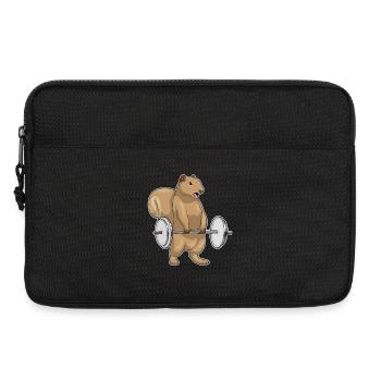 Squirrel Bodybuilder Barbell Bodybuilding - Laptop bag 13" - black - Front