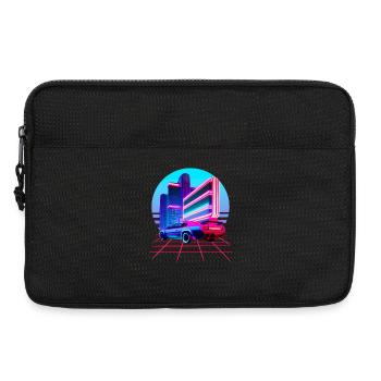 Retro Wave 80s Skyline Electro-Wave Vaporwave - Sacoche pour ordinateur portable 13 pouces - noir - Devant