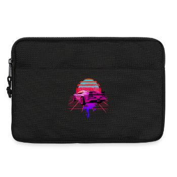 Retro Wave Car 80s Skyline Vaporwave - Sacoche pour ordinateur portable 13 pouces - noir - Devant