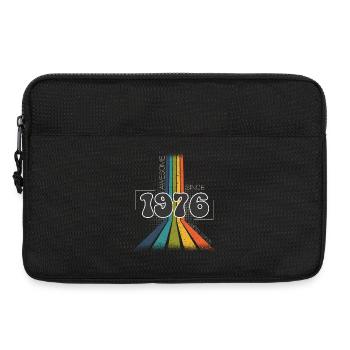 1976 Born birthday Groovy Vintage Retro - Laptop bag 13" - black - Front