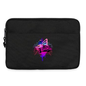 Rétro Wave Voiture de sport Vaporwave - Sacoche pour ordinateur portable 13 pouces - noir - Devant