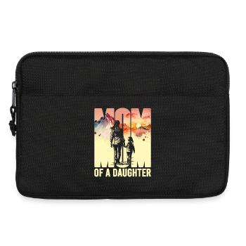 Mutter mit einer Tochter Muttertag Berge Mama Kind - Laptoptasche 13" - Schwarz - Vorne
