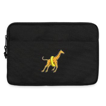 Été de la nage dans la nage de girafes - Sacoche pour ordinateur portable 13 pouces - noir - Devant