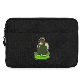 Mole Groom Suit Wedding - Laptop bag 13" - black - Front