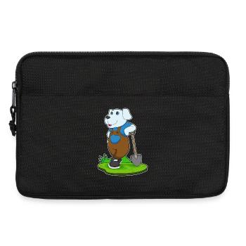 Dog Gardener Shovel Garden - Laptop bag 13" - black - Front