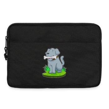 Os de chien - Sacoche pour ordinateur portable 13 pouces - noir - Devant