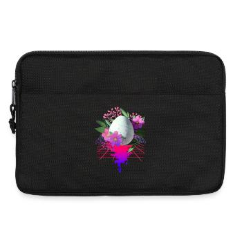 Easter Egg Flowers Art Retro Wave - Sacoche pour ordinateur portable 13 pouces - noir - Devant