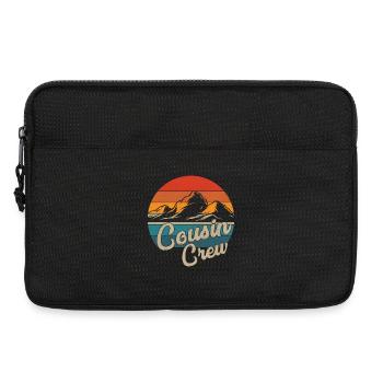 Cousin Crew Camping Outdoor Sunset Summer Camp - Laptop bag 13" - black - Front