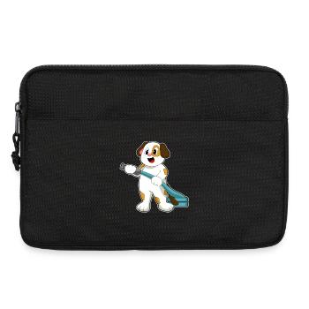 Dog Firefighter Fire Hose Fire Brigade - Laptop bag 13" - black - Front