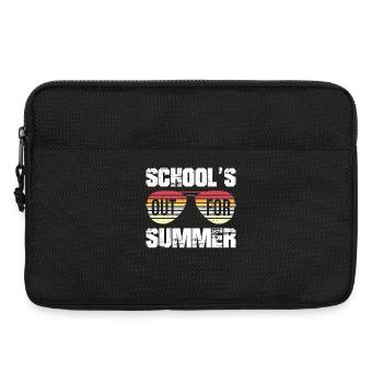 Schools Out For Summer Retro Vintage Style Summer - Laptop bag 13" - black - Front