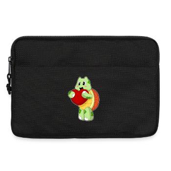Cœur de tortue - Sacoche pour ordinateur portable 13 pouces - noir - Devant