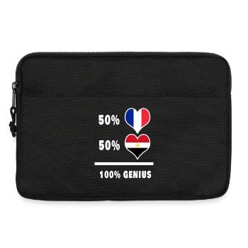 Egypt and France 100% awesome Design Flags - Laptop bag 13" - black - Front