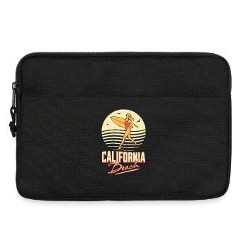 California Beach Surfer Girl - Sacoche pour ordinateur portable 13 pouces - noir - Devant