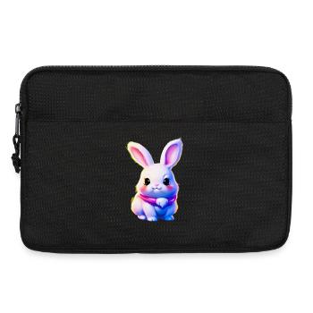 mignon lapin de Pâques - lapin mignon - Sacoche pour ordinateur portable 13 pouces - noir - Devant