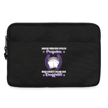 Kreuzfahrt Kreuzfahrerin Urlaub Schiff Damen Reise - Laptoptasche 13" - Schwarz - Vorne