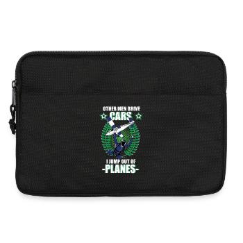 Skydiving Skydiver Tandem Jump Gift - Laptop bag 13" - black - Front