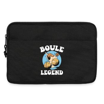 Boulespieler Boulekugel für Bouler Petanque Boule - Laptoptasche 13" - Schwarz - Vorne