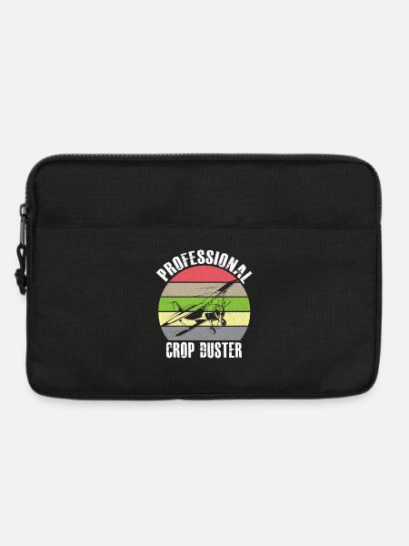 Cropdusting in Progress Crop Dusting Duster Plane - Laptoptasche 13" - Schwarz