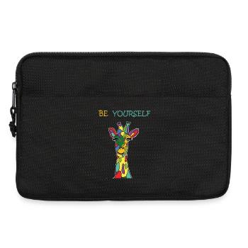 Giraffe Be Yourself Sei Du Selbst Bunt Anders - Laptoptasche 13" - Schwarz - Vorne