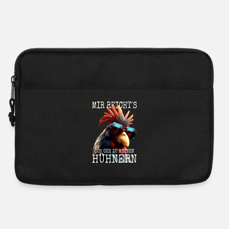 Hühner Mir Reichts Ich Geh Zu Meinen Hühnern Hahn - Laptoptasche 13" - Schwarz