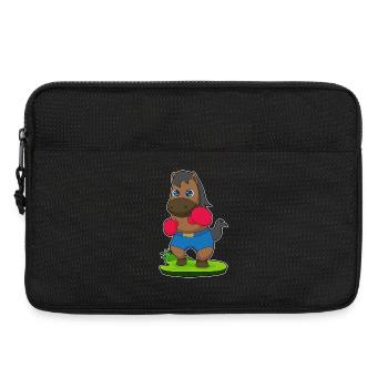 Boxeur cheval Boxer Gants de boxe Boxe - Sacoche pour ordinateur portable 13 pouces - noir - Devant