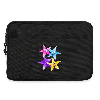 Vivid Star Quartet Fun Cartoon Stars - Laptop bag 13" - black - Front