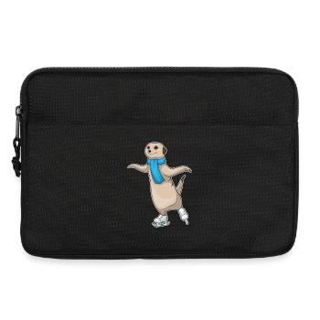 Meerkat Ice Skating Skates - Laptop bag 13" - black - Front