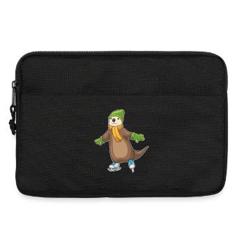 Otter Eislaufen Schlittschuhe - Laptoptasche 13" - Schwarz - Vorne