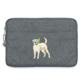 Retriever Diver Snorkel Diving - Laptop bag 13" - heather grey - Front