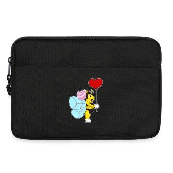 Mariage en ballon Bee Bride - Sacoche pour ordinateur portable 13 pouces - noir - Devant