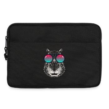 Capybara cool avec des lunettes de soleil - Sacoche pour ordinateur portable 13 pouces - noir - Devant