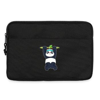 Panda Bodybuilder Pull-ups Culturisme - Sacoche pour ordinateur portable 13 pouces - noir - Devant