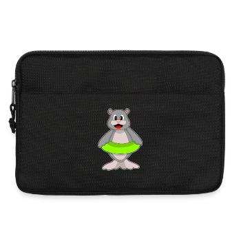Seal Swimming Swimming Ring Summer - Laptop bag 13" - black - Front