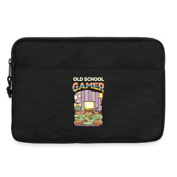 Old School Gamer, Funny Retro Video Games Console - Laptop bag 13" - black - Front