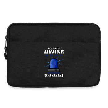 Blaulicht Sirene die neue Hymne - Laptoptasche 13" - Schwarz - Vorne
