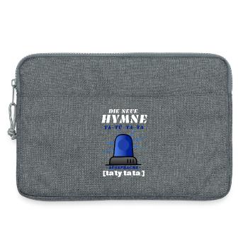 Blaulicht Sirene die neue Hymne - Laptoptasche 13" - Grau meliert - Vorne