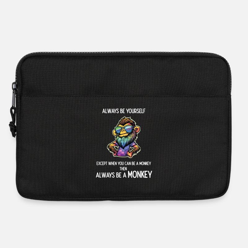 Always Be a Monkey - Laptop bag 13" - black