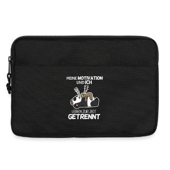 Keine Motivation Spruch Lustig - Laptoptasche 13" - Schwarz - Vorne