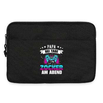 Gamer Papa - Geschenk für Gamer zum Vatertag - Laptoptasche 13" - Schwarz - Vorne