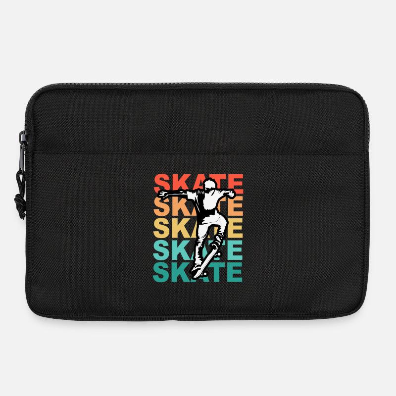 Skateboarding Cool Skater Boy Bunt - Laptoptasche 13" - Schwarz