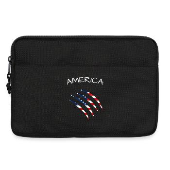 United States of America, USA, America  - Laptoptasche 13" - Schwarz - Vorne