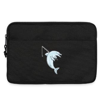 Dolphin Angler Fishing Rod Fishing Rod - Laptop bag 13" - black - Front