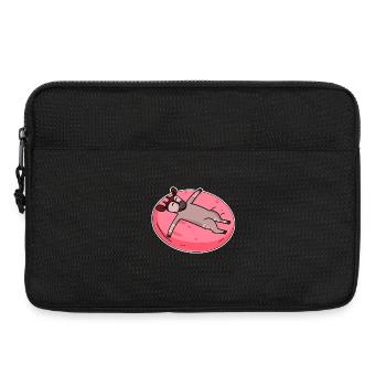 Schlafendes Okapi Waldgiraffe - Laptoptasche 13" - Schwarz - Vorne