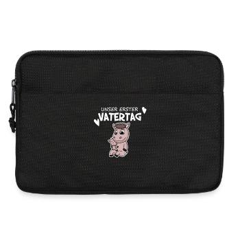 Vatertag - erster Vatertag Geschenk - Laptoptasche 13" - Schwarz - Vorne