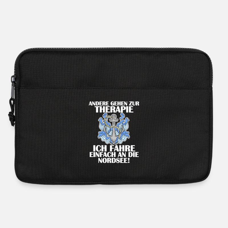 Nordsee - Laptoptasche 13" - Schwarz