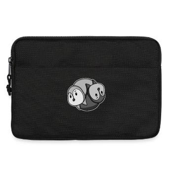 Penguin Yin Yang Symbol - Laptop bag 13" - black - Front