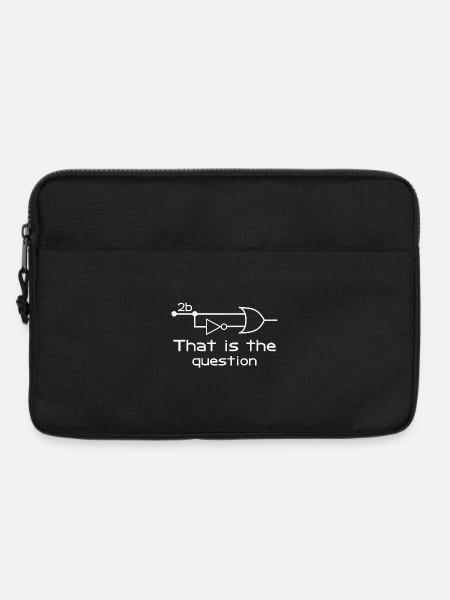 To Be Or Not To Be Electrical Engineer Circuit - Laptoptasche 13" - Schwarz