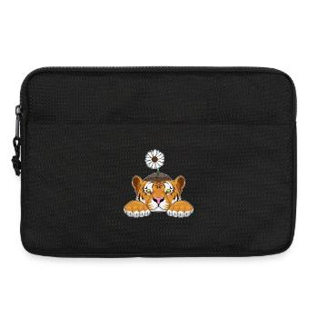 Tiger Daisies - Laptop bag 13" - black - Front