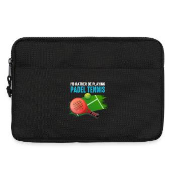 Padel Id Rather Be Playing Padel Tennis - Laptop bag 13" - black - Front